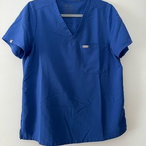 Figs Catarina Denim Scrub top